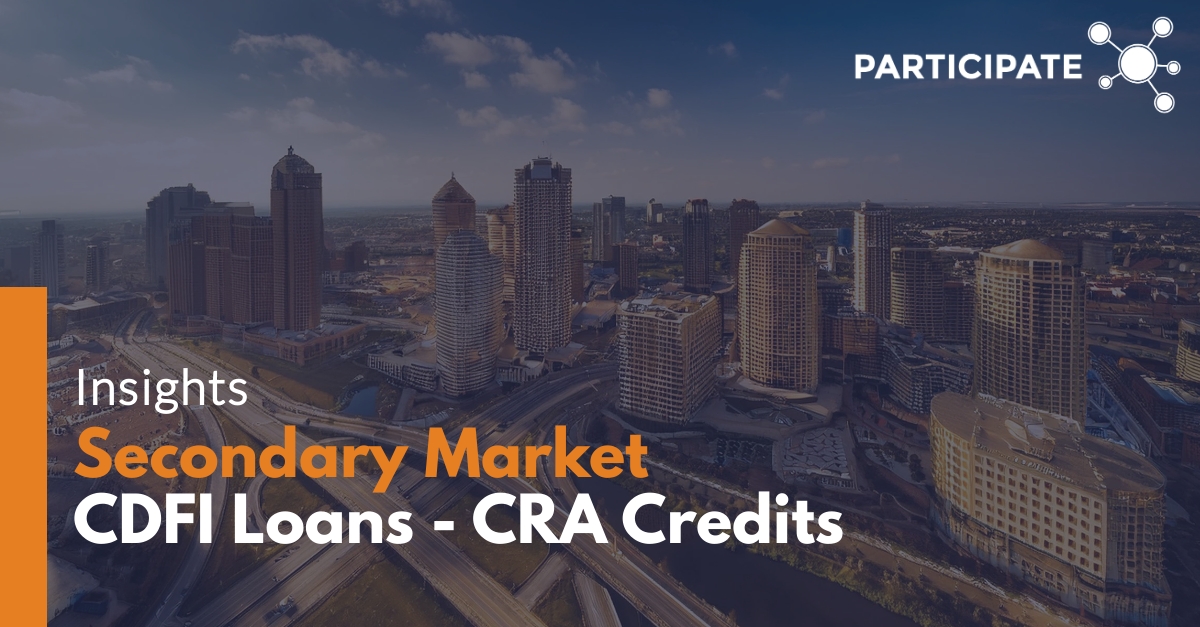 Secondary Market for CDFI Loans: Opportunities and Innovations with Participate